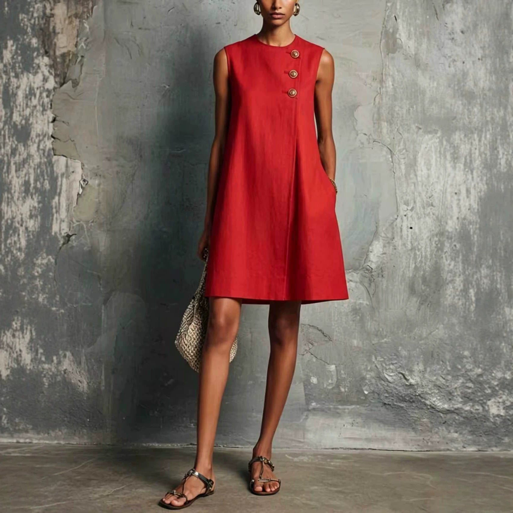 Monica | Linen Mini Dress