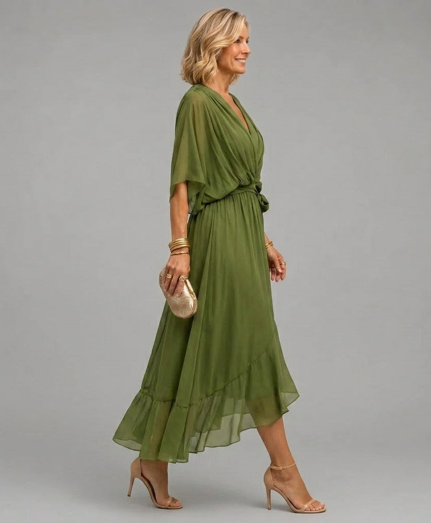 Monica | Vestito con scollatura a V