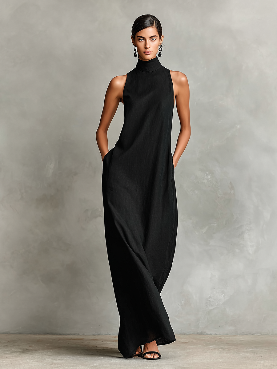 Harper | Linen-Tencel Blend Maxi Dress