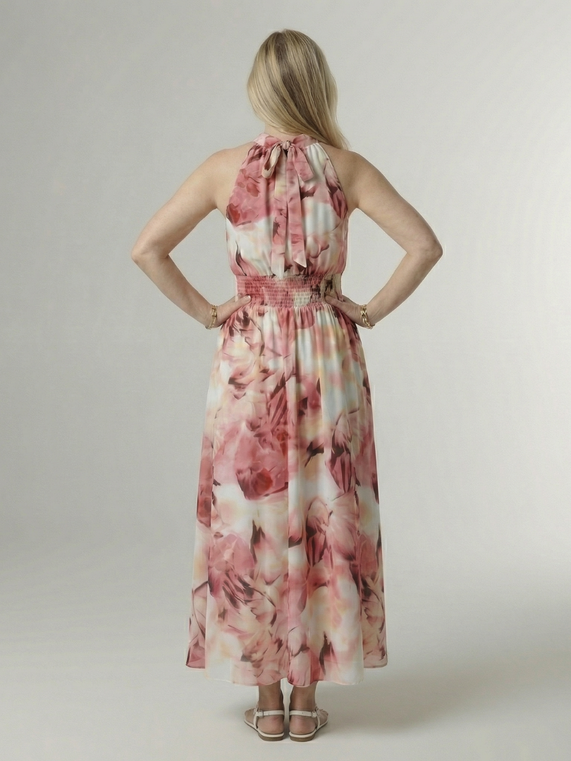 Sylin | Abito Midi con Scollo All'Americana Arricciato