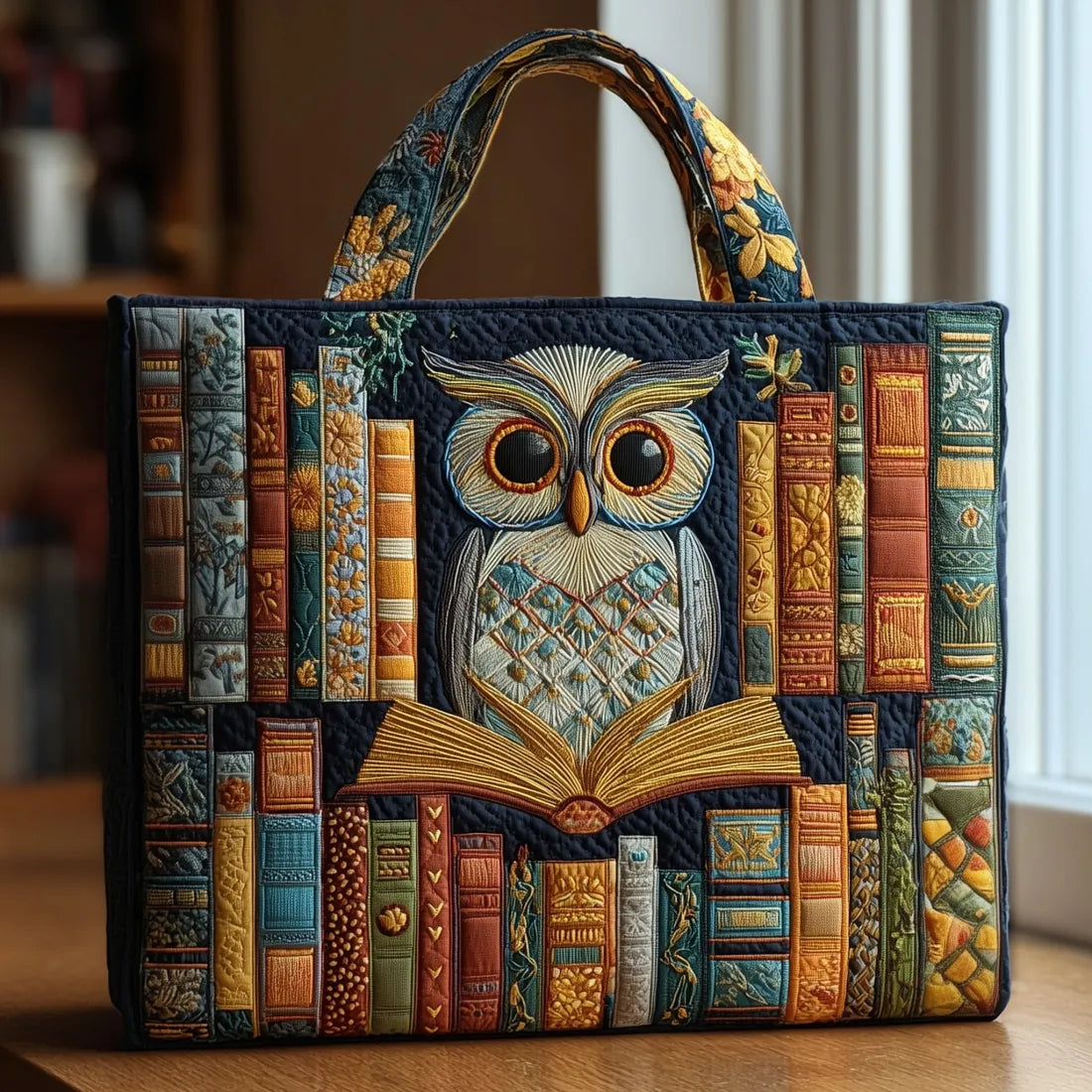 Borsa Artigianale - Gufo e Libri di Seconda Mano