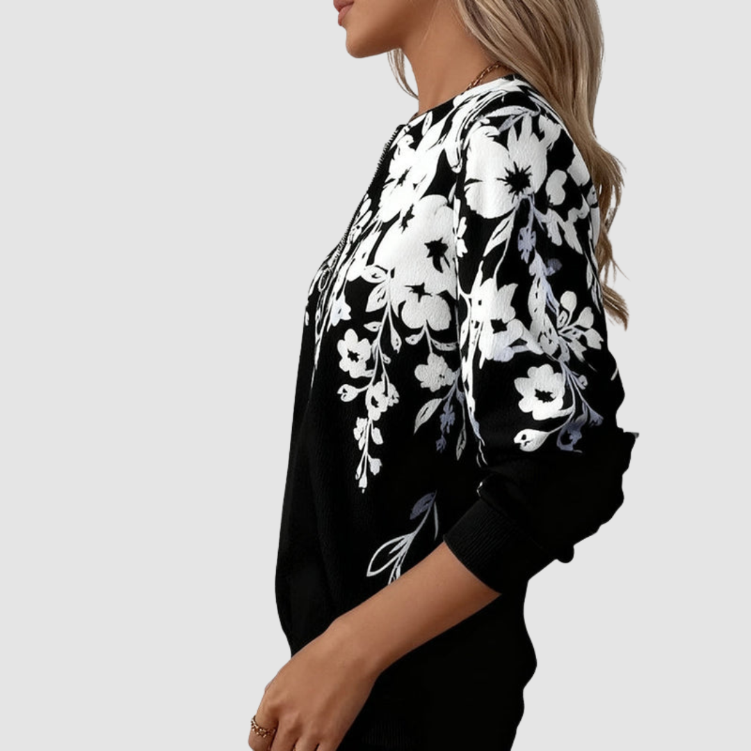 Giovanna | Maglione con Mezza Zip – Lucia Toscana