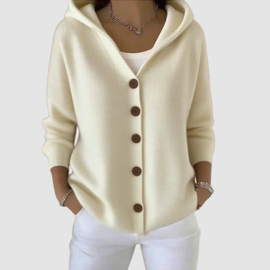 Emilia | Cardigan con Cappuccio – Lucia Toscana
