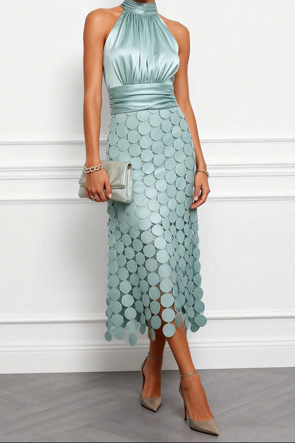 Celine | Abito Midi Elegante per Cerimonie