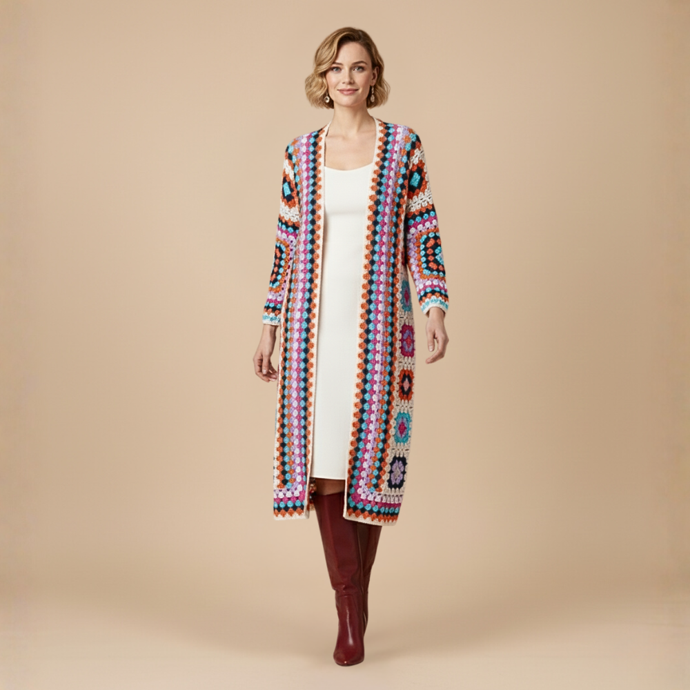 Cardigan Lungo Bohemien da Donna