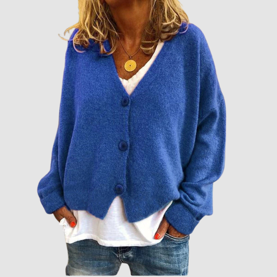 Michela | Cardigan con Bottoni – Lucia Toscana