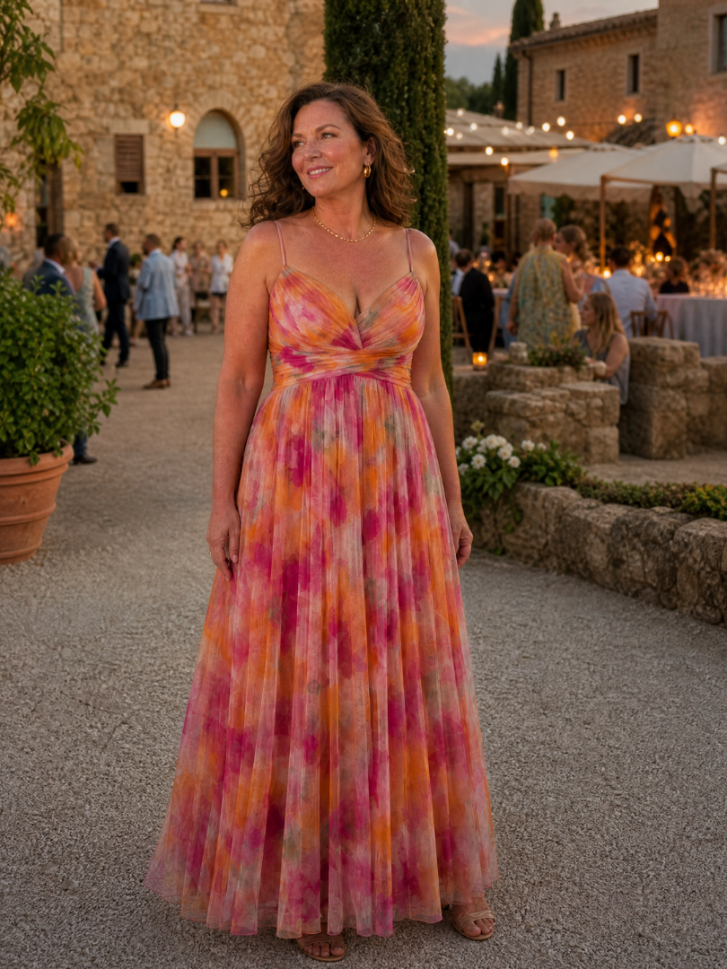 Isel | Abito Maxi Soft Wrap