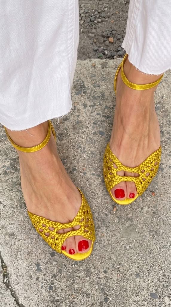 Isadora | Sandali in Oro Intrecciati
