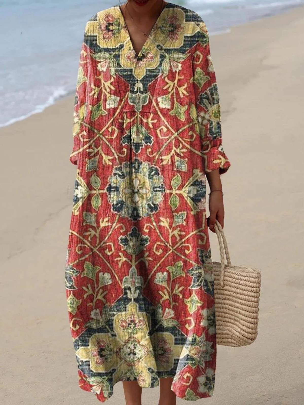 Maya | Maxi Dress, Persian Botanical Print