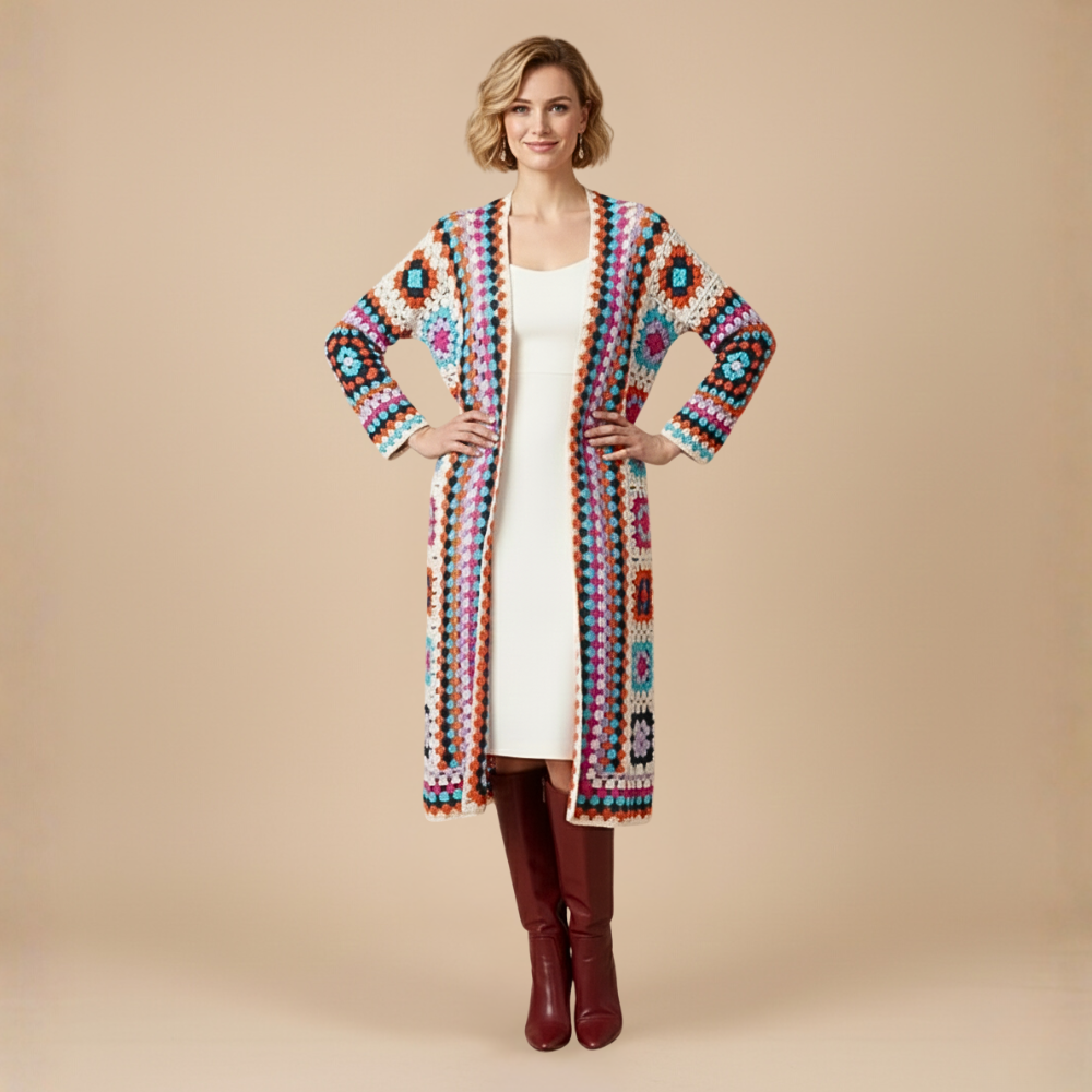 Cardigan Lungo Bohemien da Donna