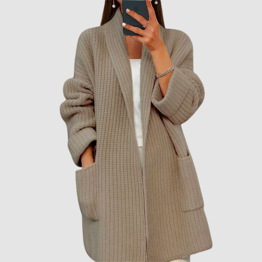 Celina | Cardigan Aperto sul Davanti – Lucia Toscana
