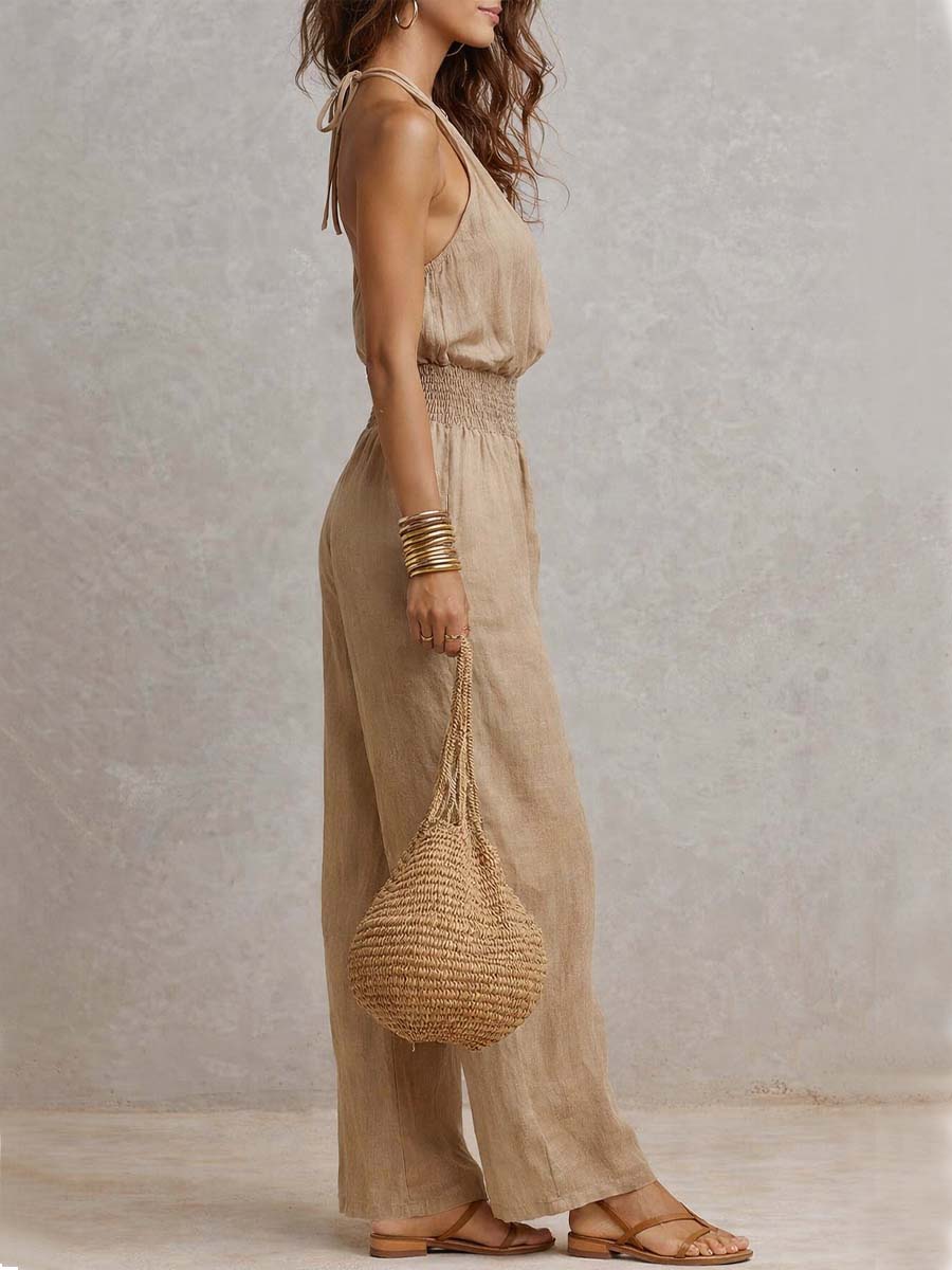 Ainara | Tuta con collo halter