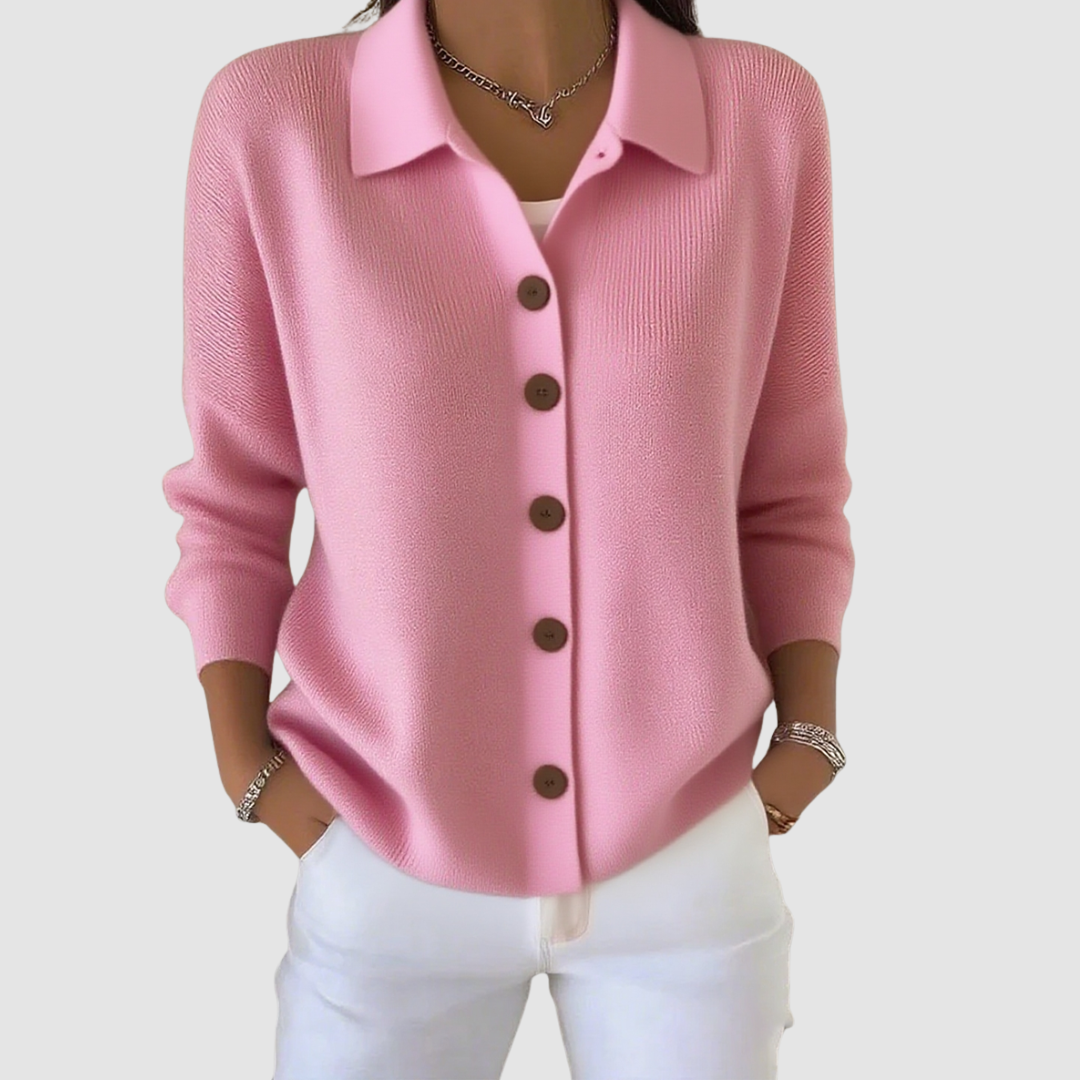 Rita | Cardigan con Bottoni – Lucia Toscana