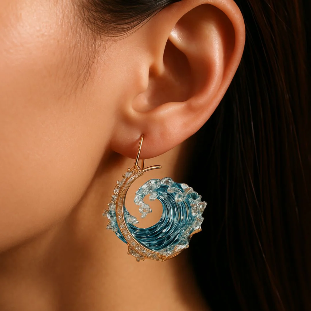 Orecchini in Oro Ocean's Oath