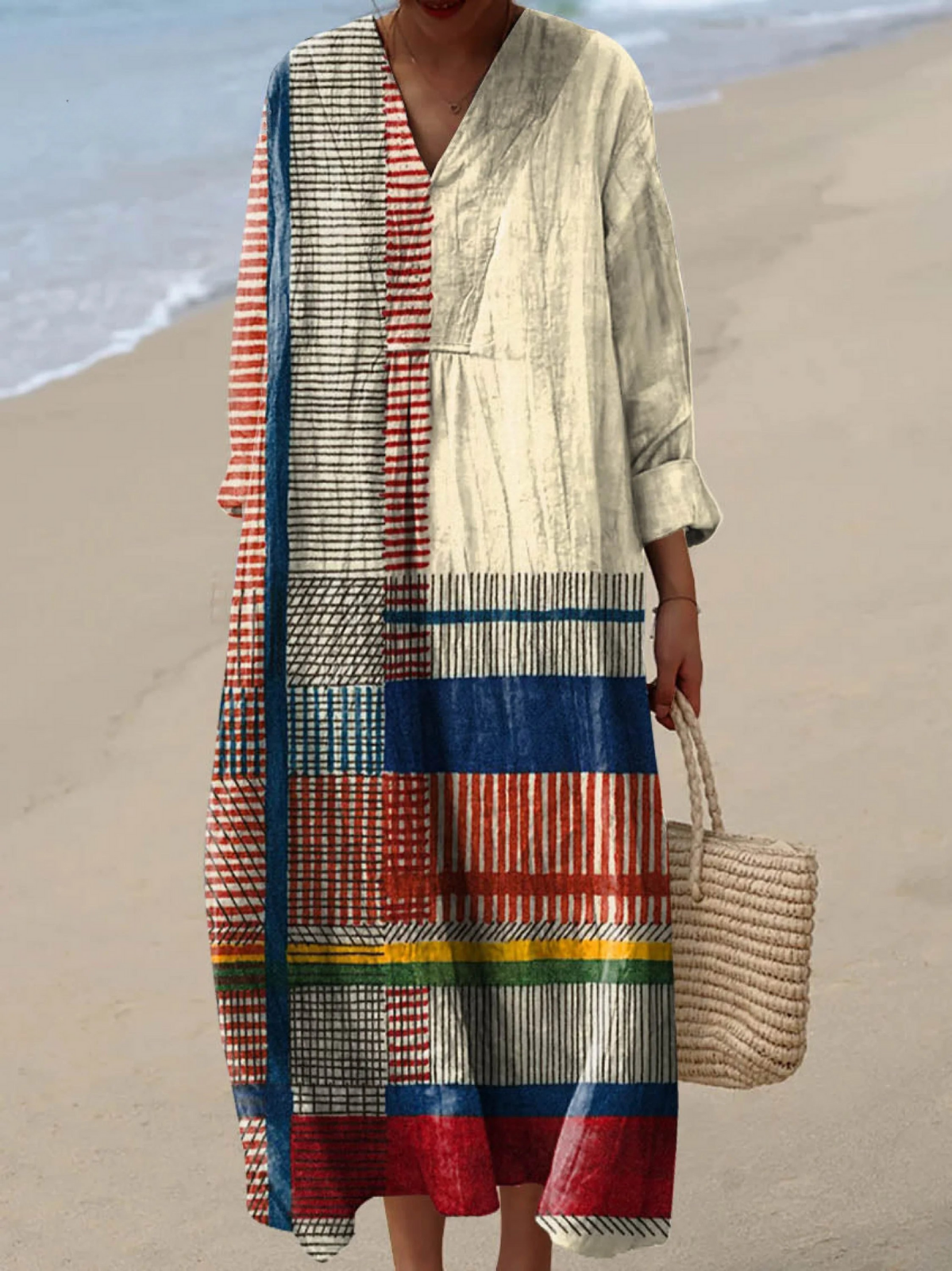 Imani | Kente Patchwork Maxi Dress