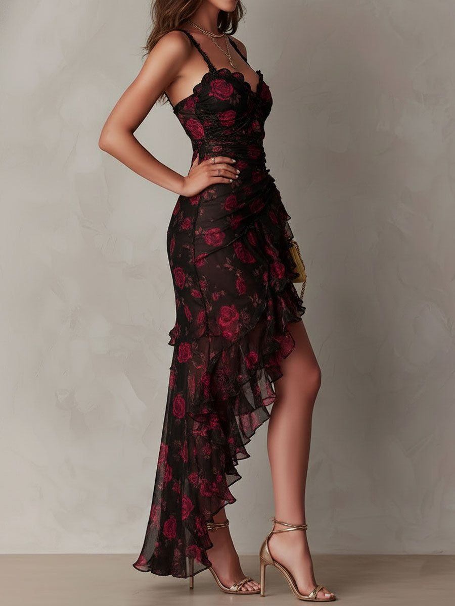 Selene | Abito Lungo Boho a Fiori – Lucia Toscana