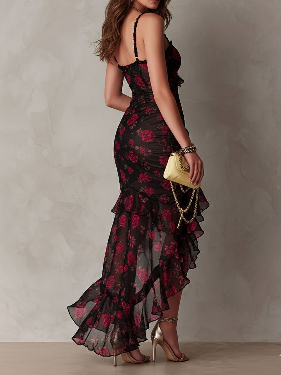 Selene | Abito Lungo Boho a Fiori – Lucia Toscana