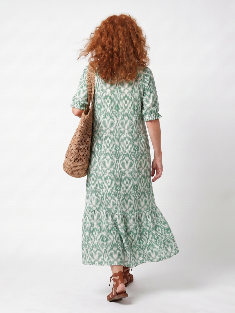 Ilara | Abito Midi con Scollatura a V e Frange