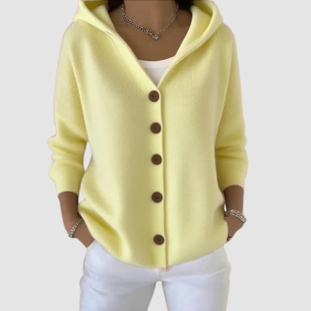 Emilia | Cardigan con Cappuccio – Lucia Toscana