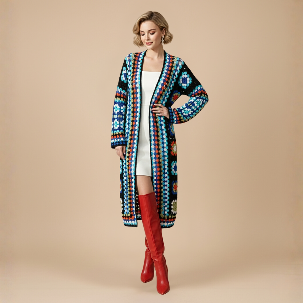 Cardigan Lungo Bohemien da Donna