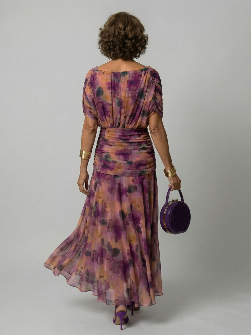 Calen | Abiti Midi Fluttuanti con Spalle Scoperte