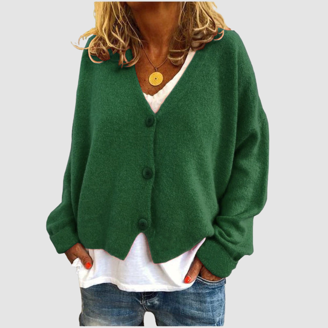 Michela | Cardigan con Bottoni – Lucia Toscana