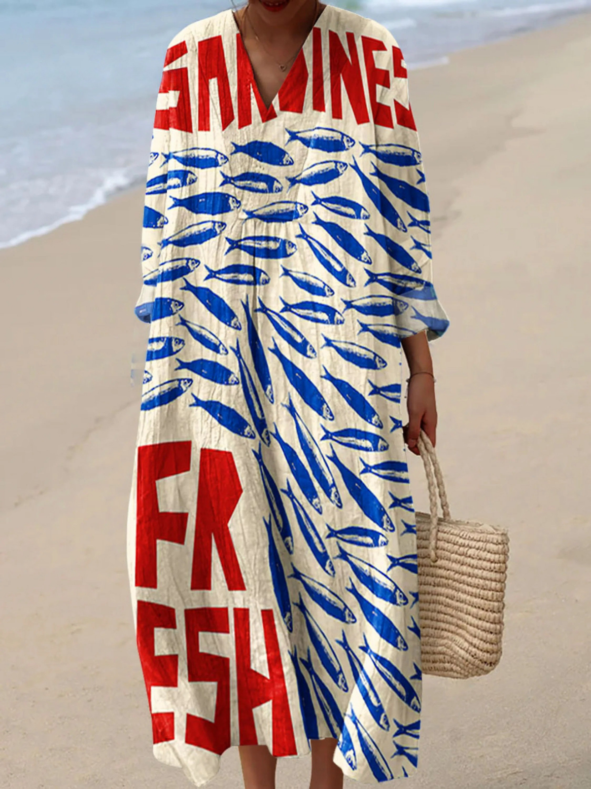 Harper | Maxi Boho Dress, Linen-Look