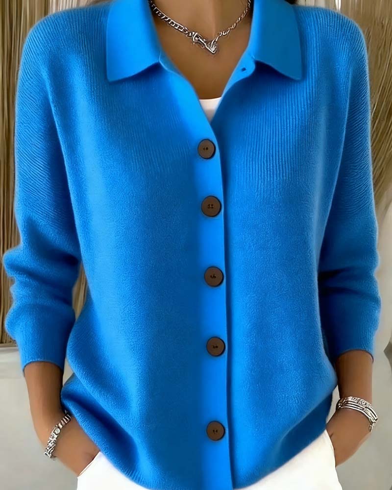 Gilet alla moda con revers in tinta unita