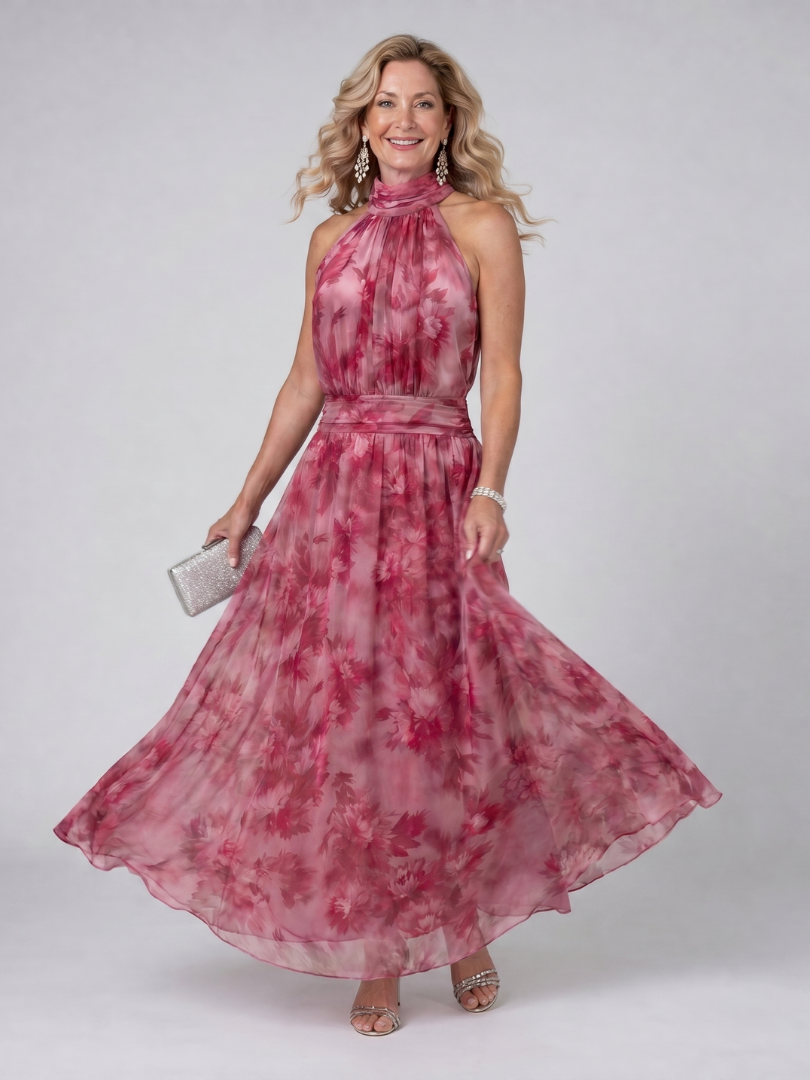 Abito Midi Avien™ con Collo All'Americana