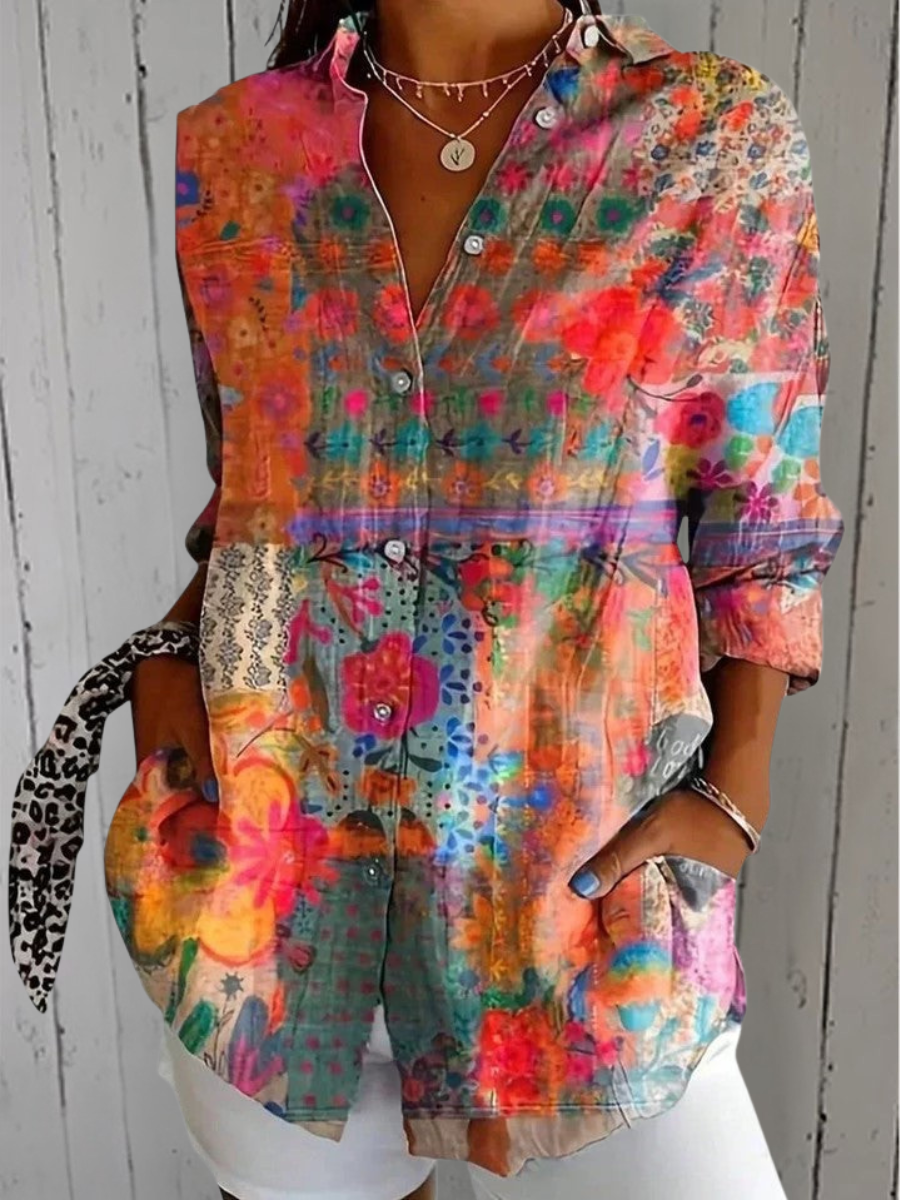 Anica | Blusa Artistica Vivace con Bottoni