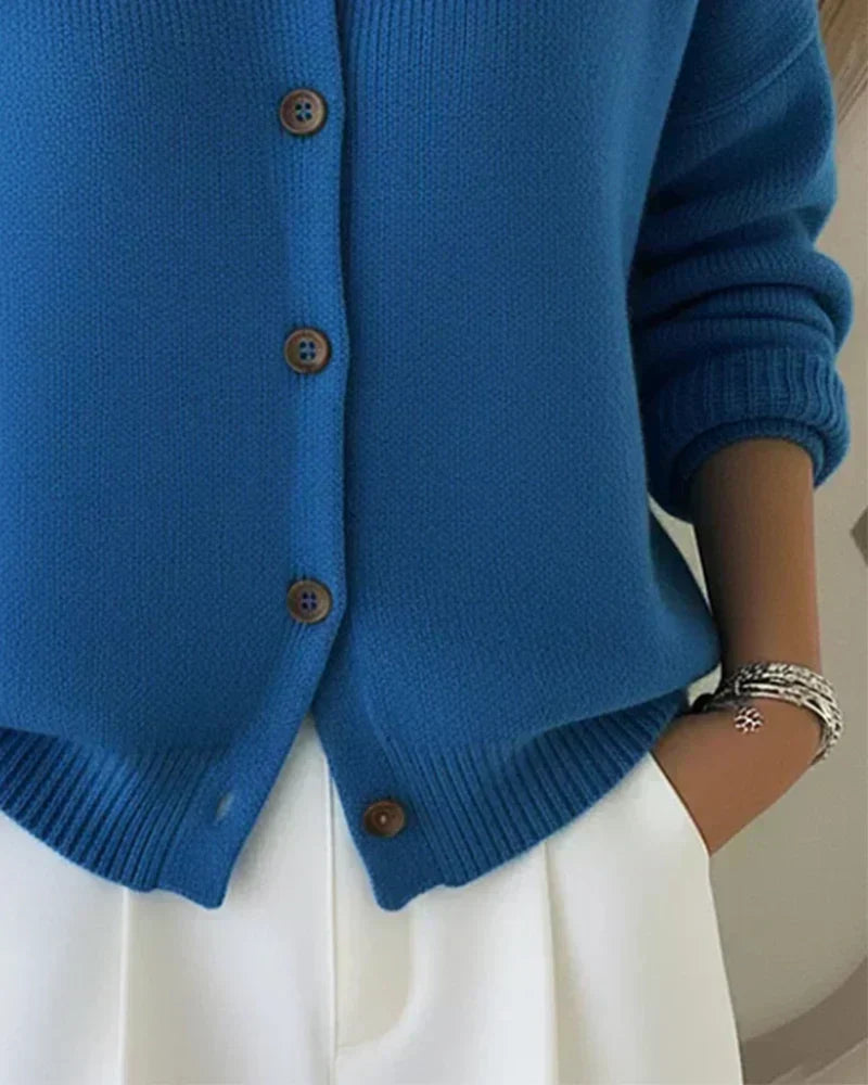 Vespera | Cardigan con Collo a Bottone