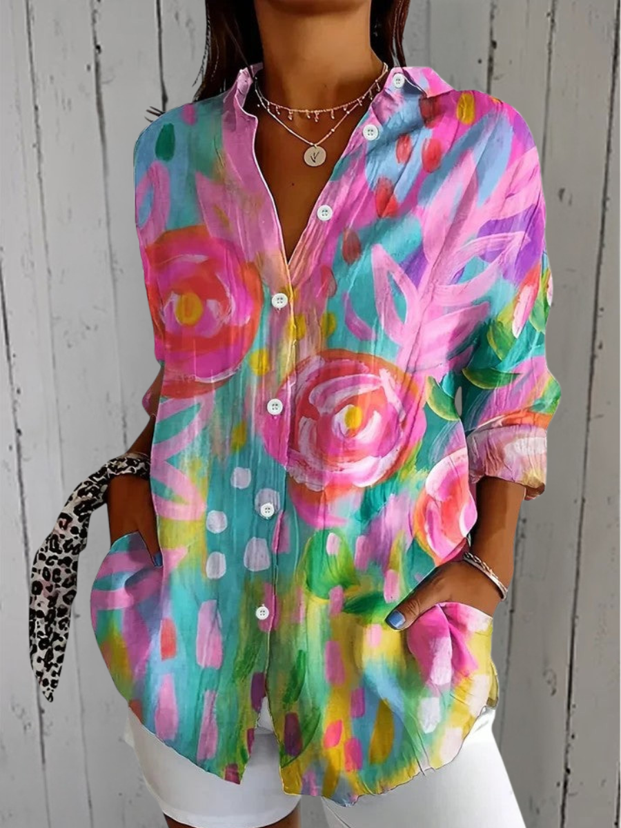 Anica | Blusa Artistica Vivace con Bottoni