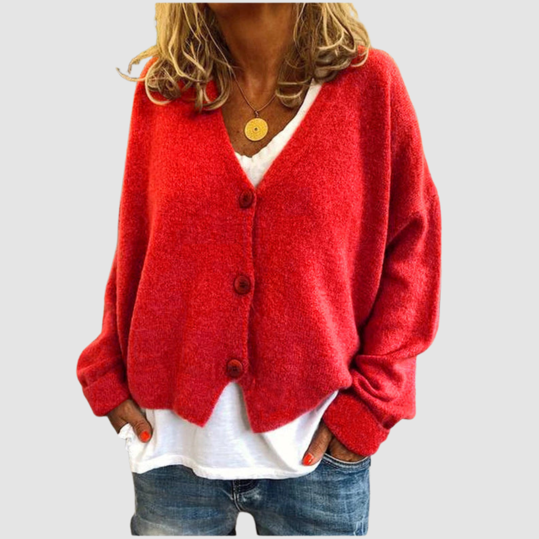Michela | Cardigan con Bottoni – Lucia Toscana