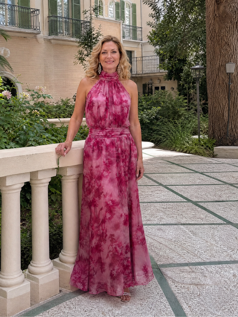 Abito Midi Avien™ con Collo All'Americana