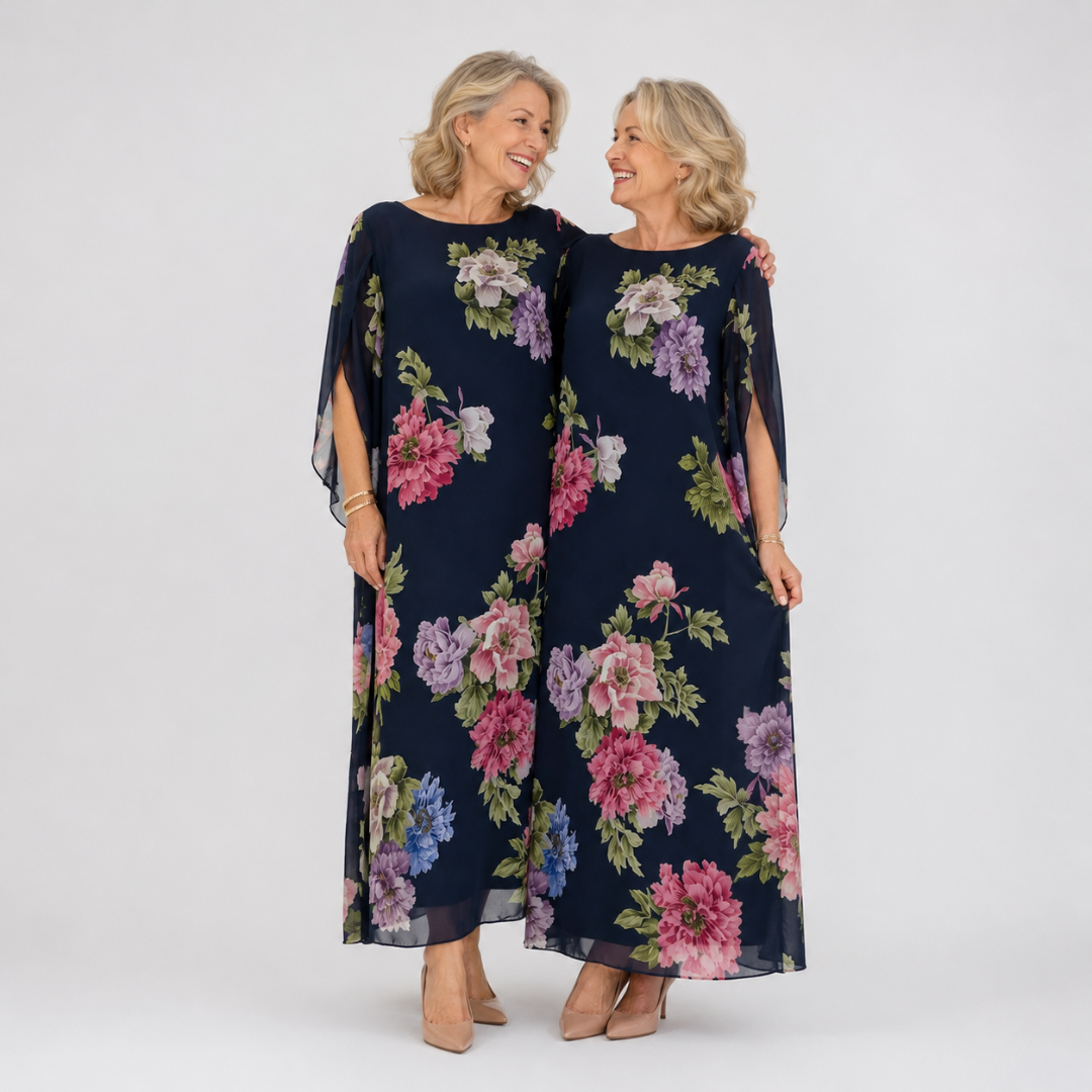 Elowen™ | Abito Maxi Midnight Bloom