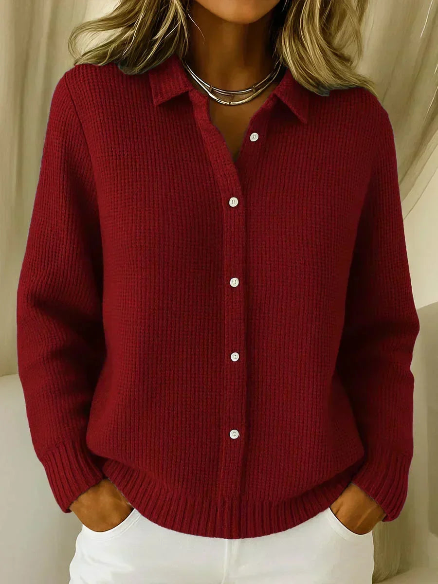 Camille | Cardigan a Maglia Testurizzata con Bottoni