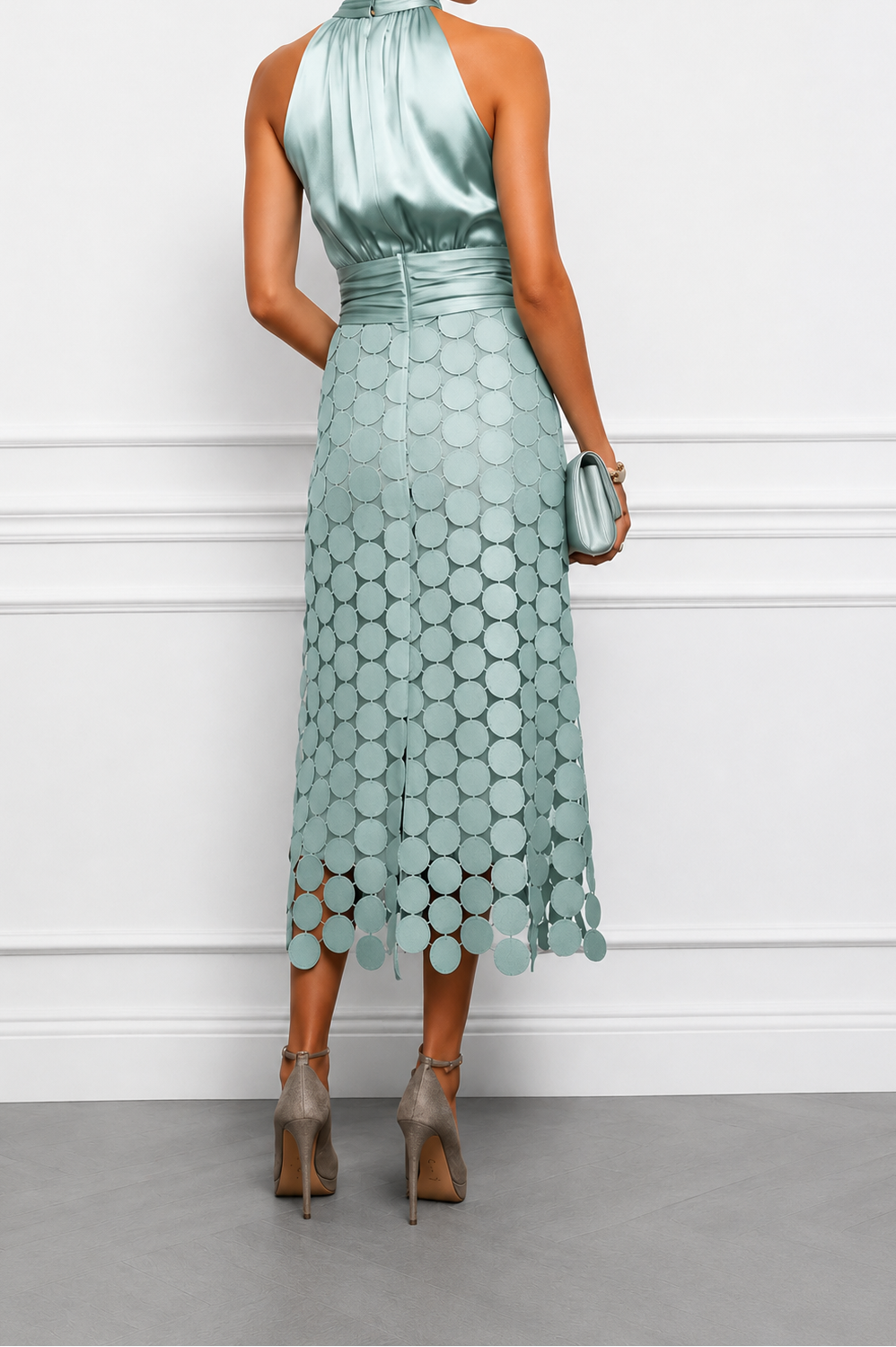 Celine | Abito Midi Elegante per Cerimonie