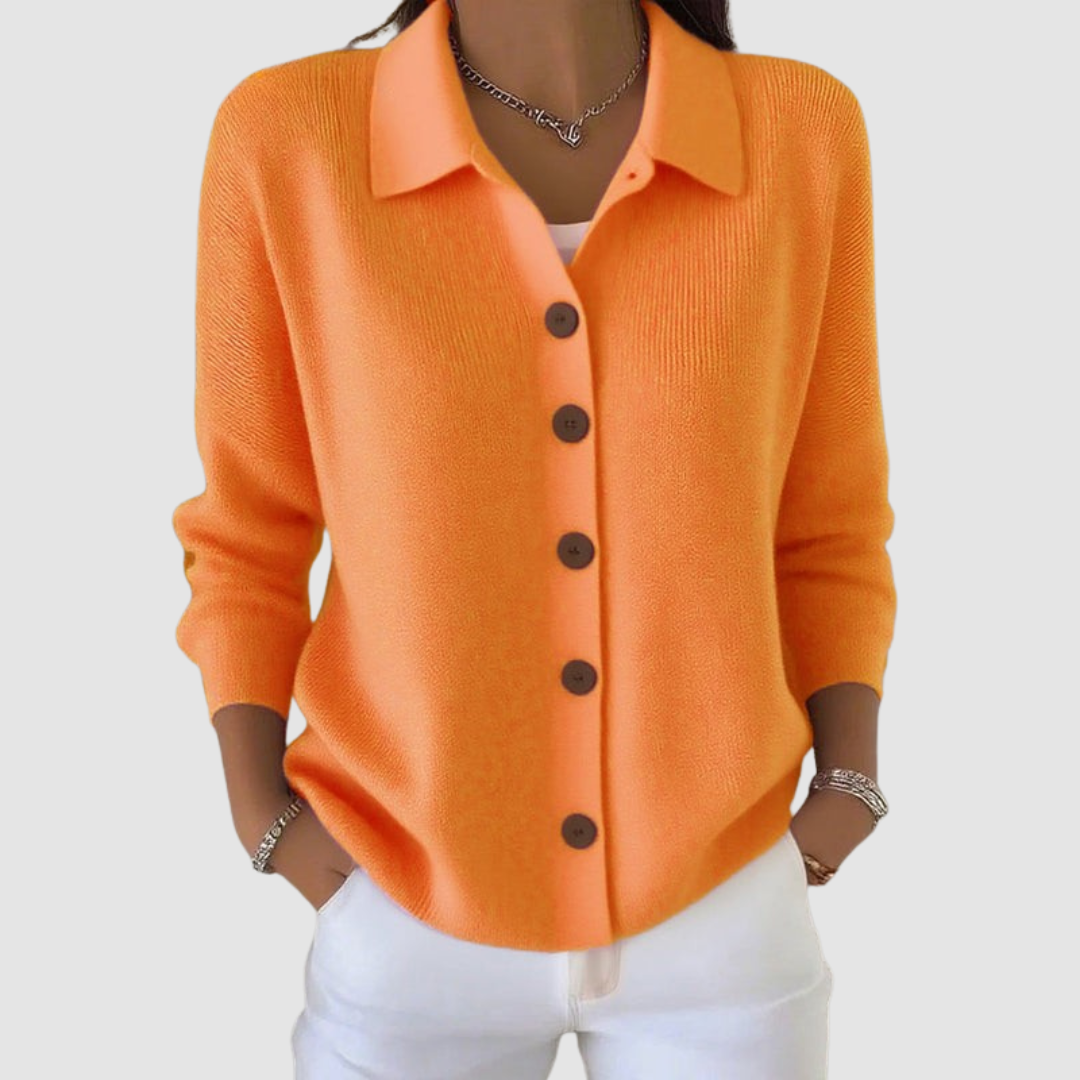Rita | Cardigan con Bottoni – Lucia Toscana