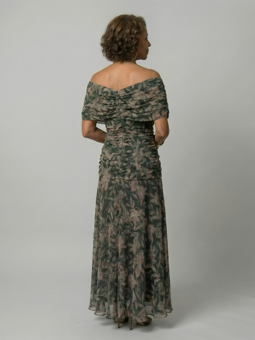 Calen | Abiti Midi Fluttuanti con Spalle Scoperte