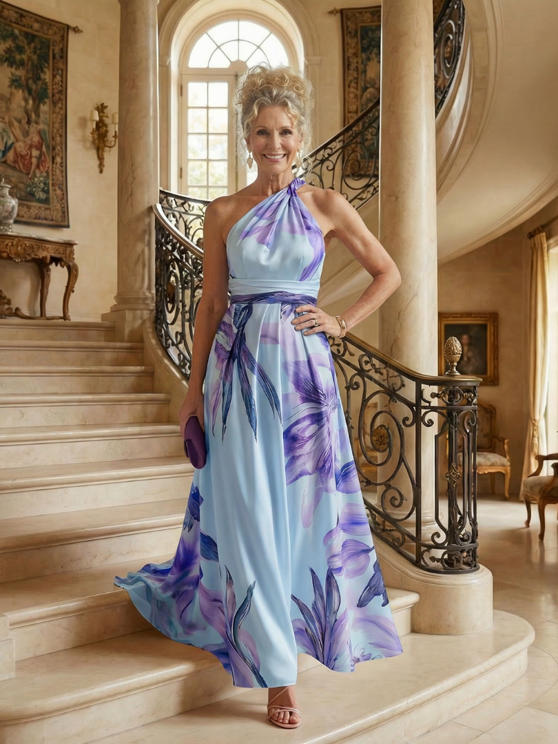 Amiel™ Abito Maxi Floreale Leggero