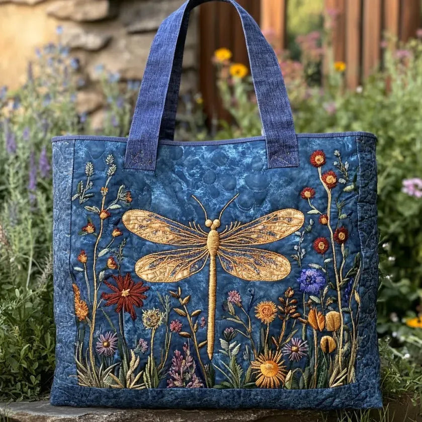 Borsa Tote Trapuntata - Libellula Dorata