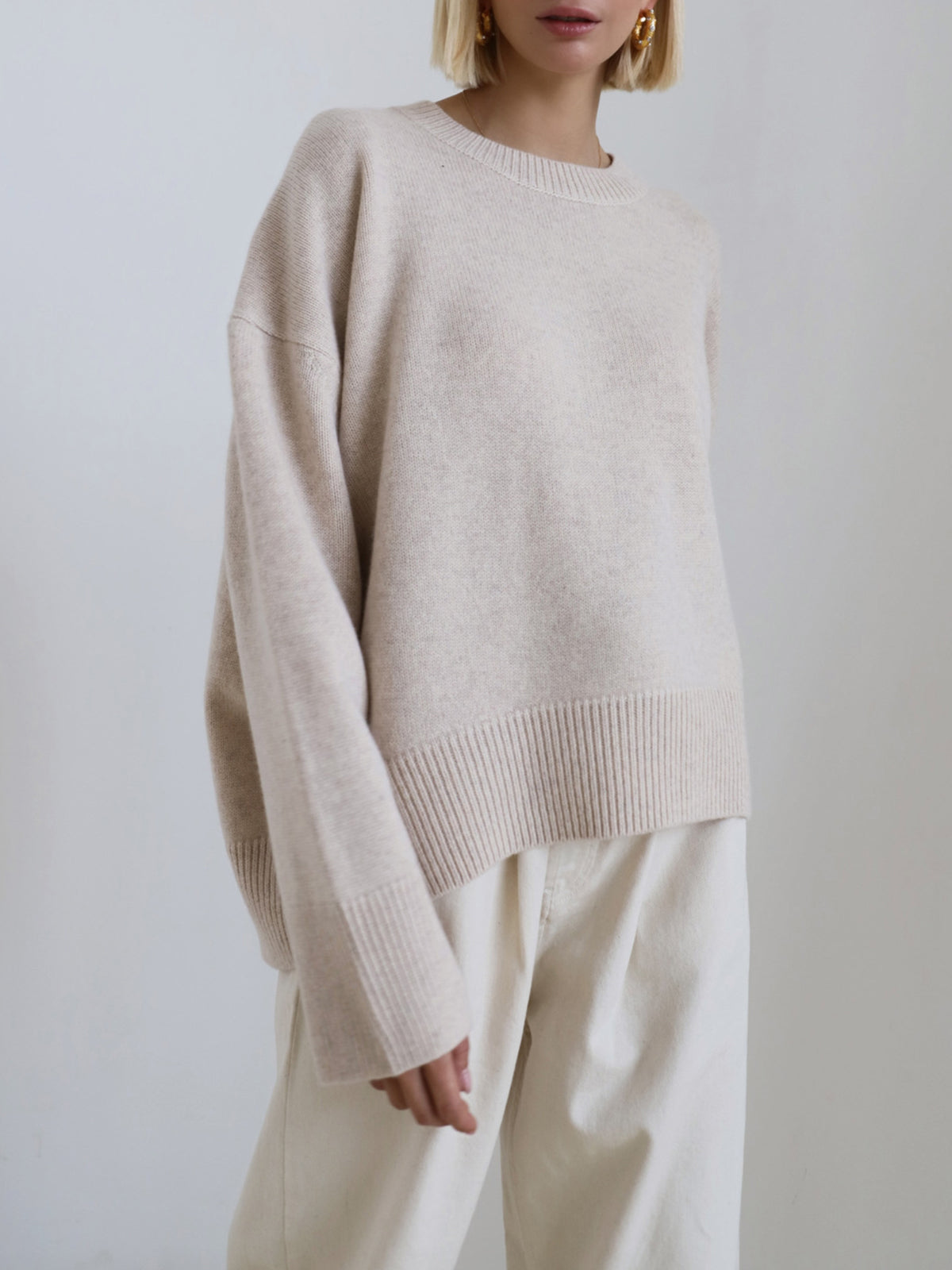 Heidi | Maglione Oversized Relaxed con Collo a Giro