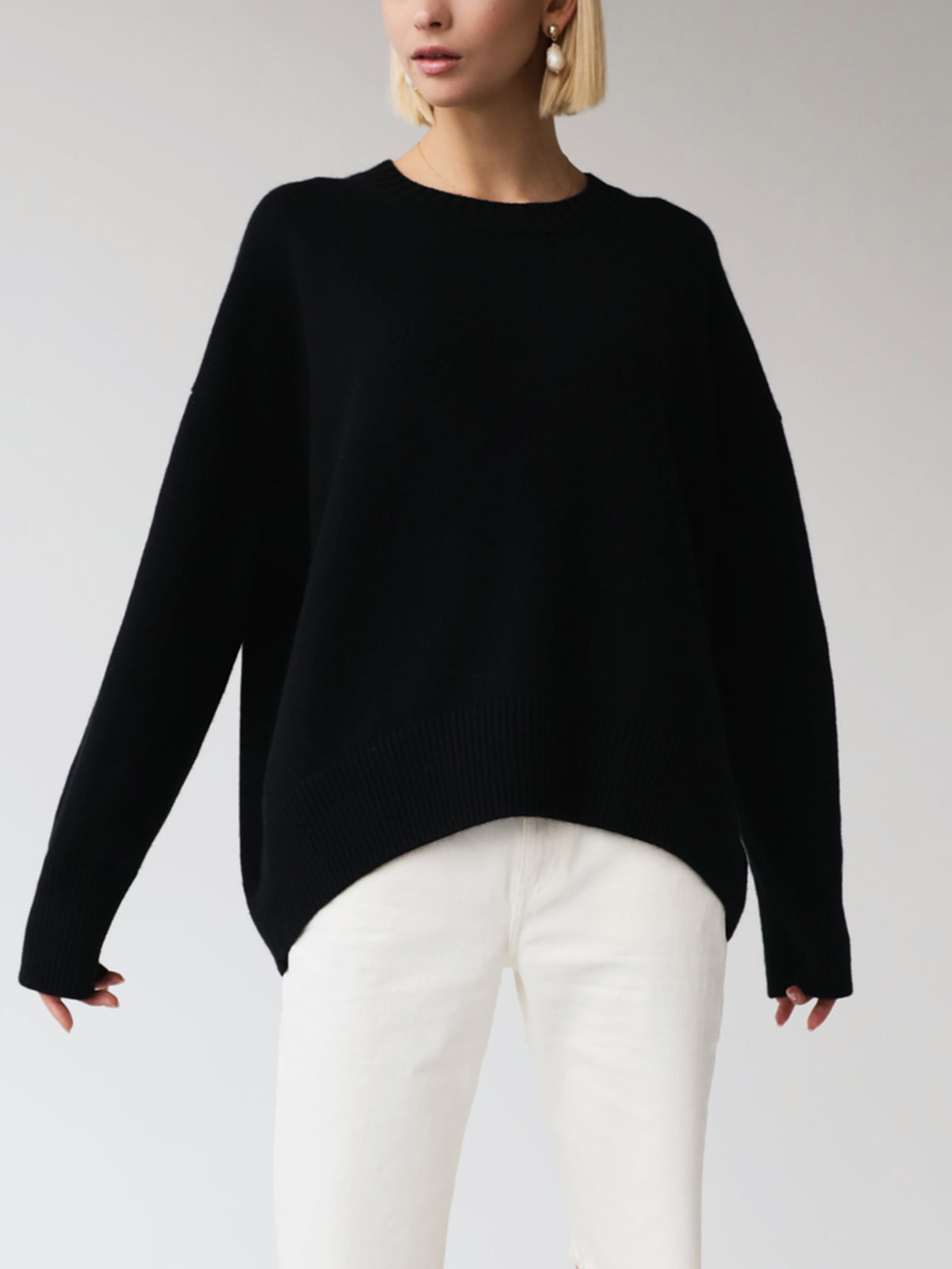 Heidi | Maglione Oversized Relaxed con Collo a Giro