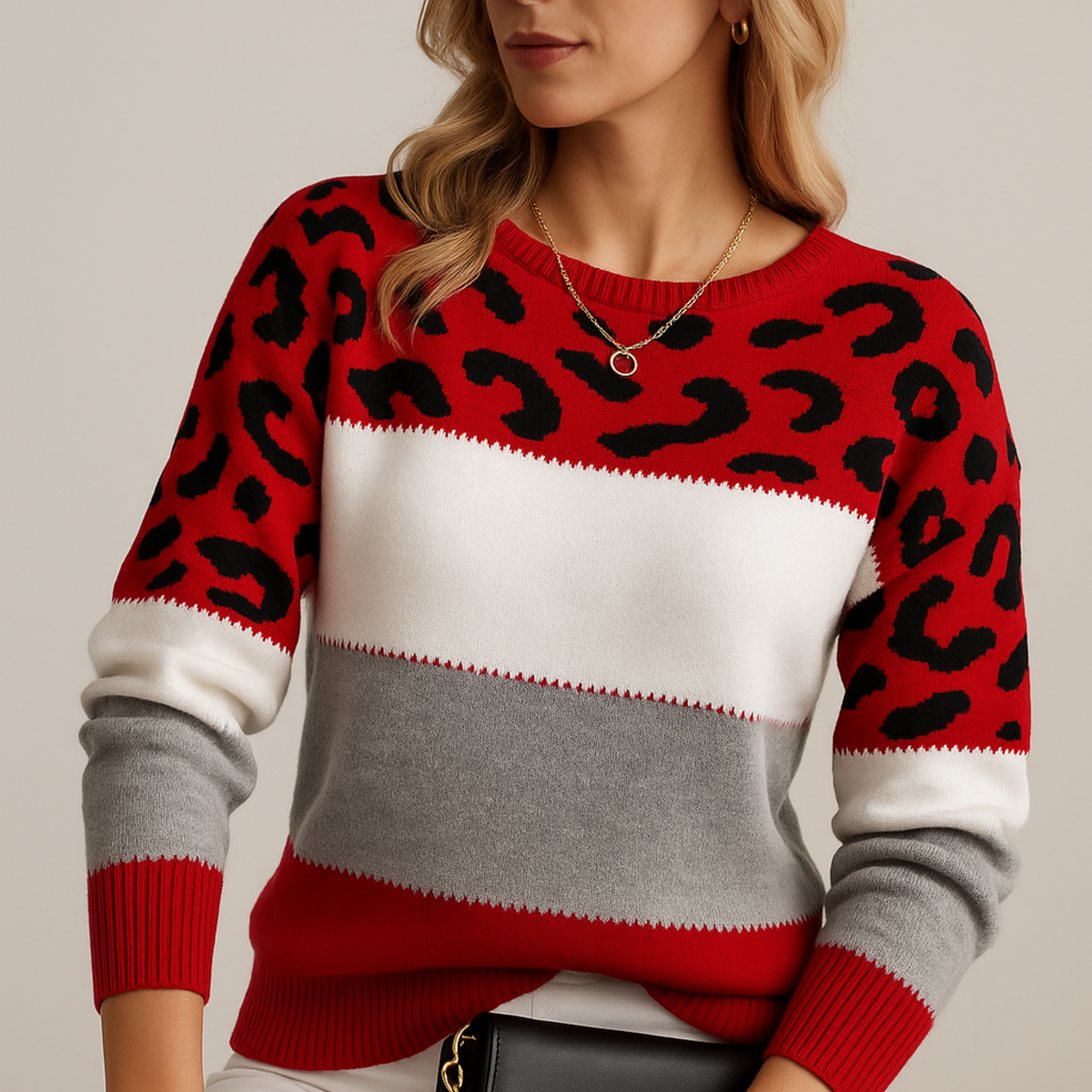 Carmela | Maglione Fantasia Animalier – Lucia Toscana