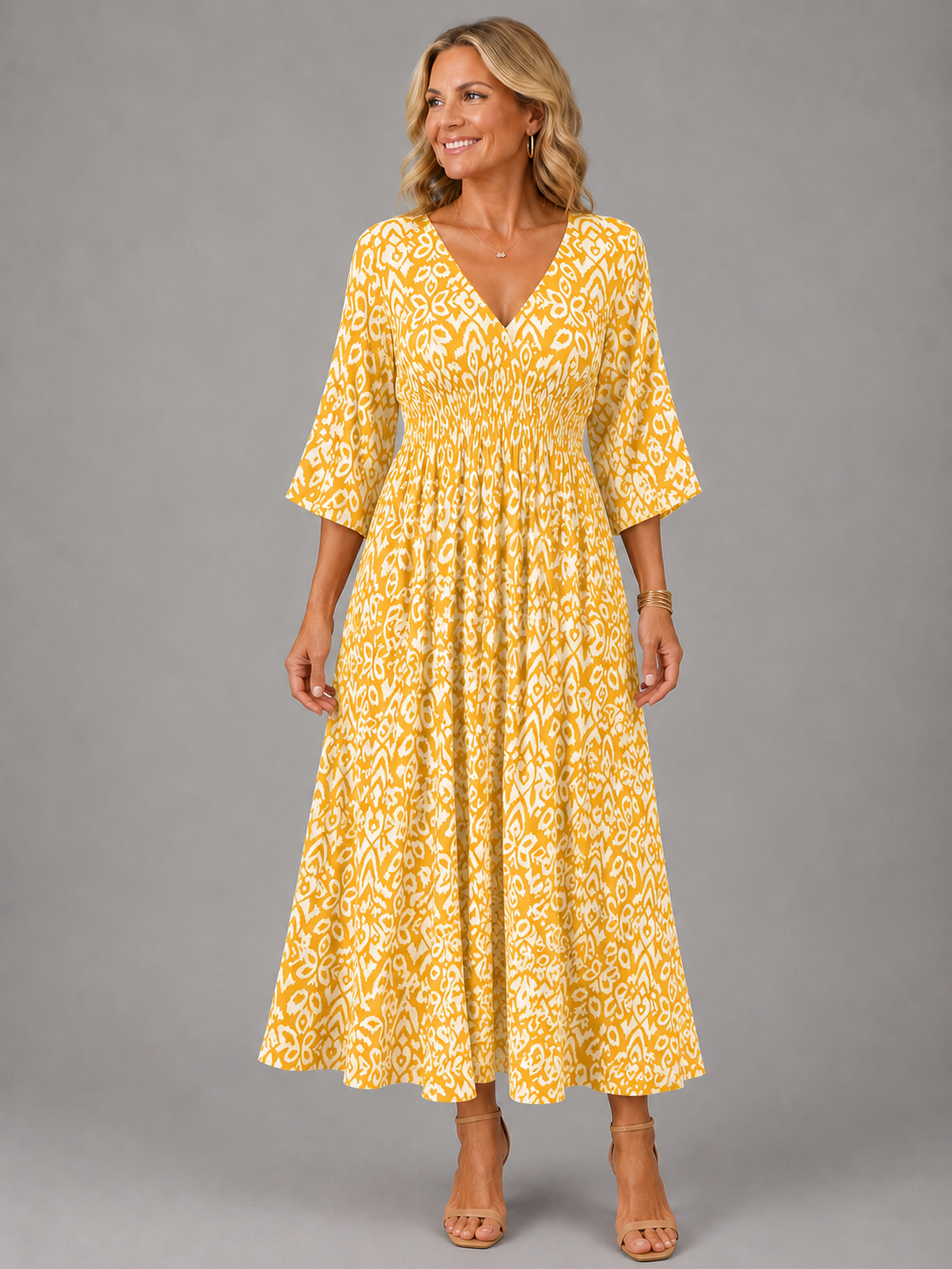 Althea™ | Vestito Midi Bohemien Flow