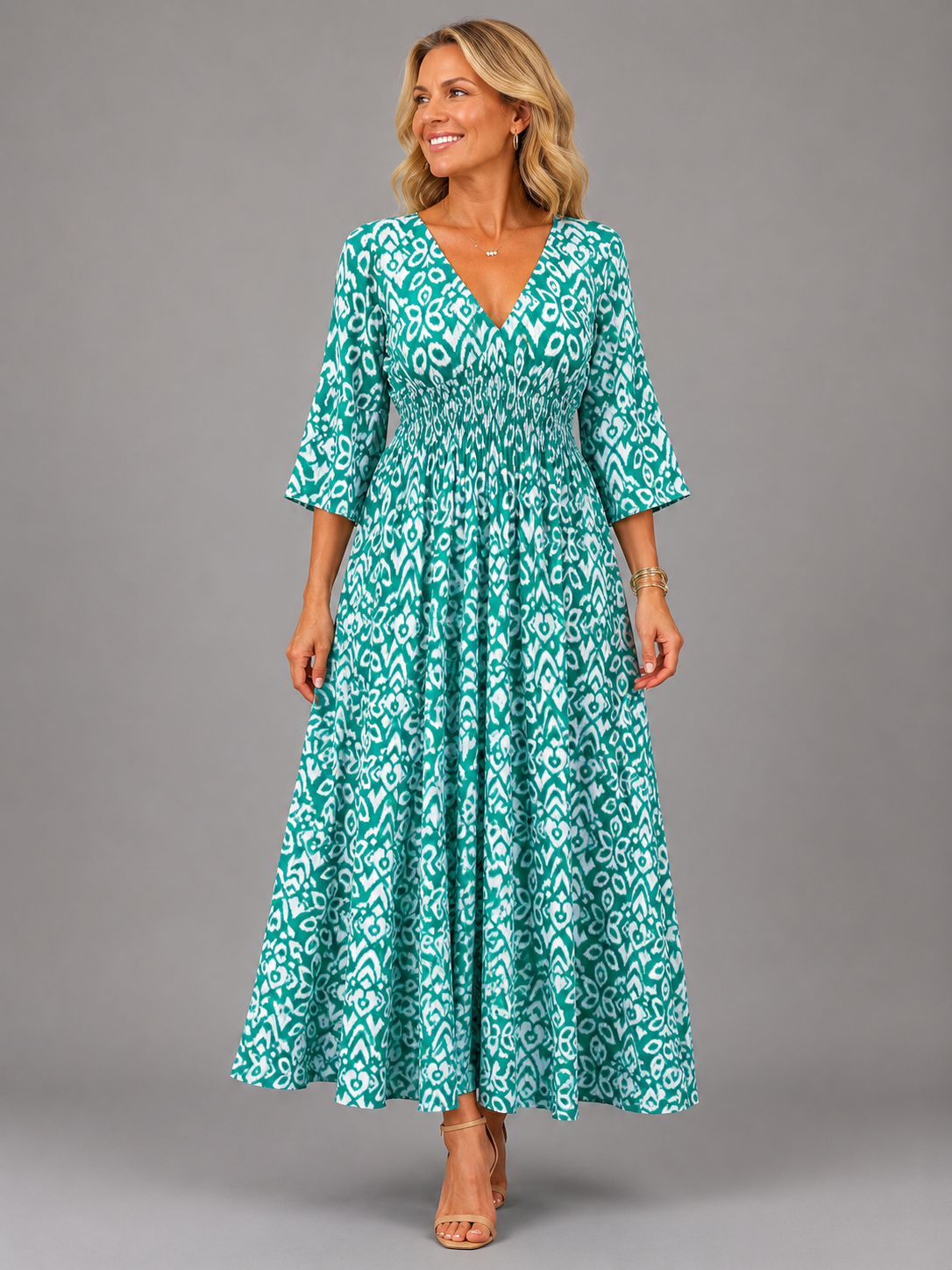 Althea™ | Vestito Midi Bohemien Flow