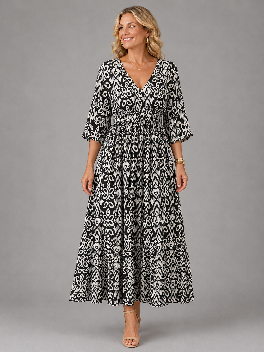 Althea™ | Vestito Midi Bohemien Flow