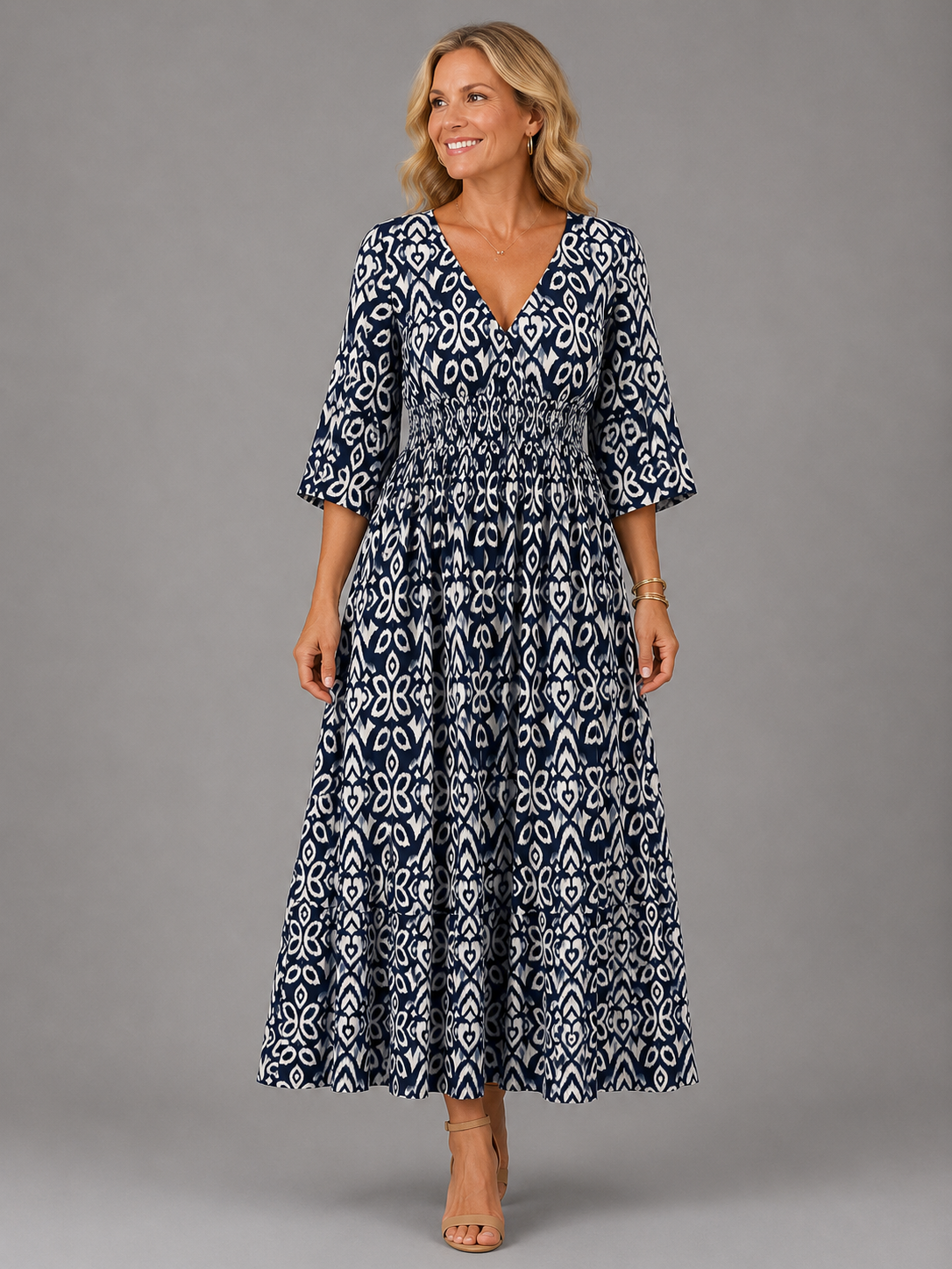 Althea™ | Vestito Midi Bohemien Flow