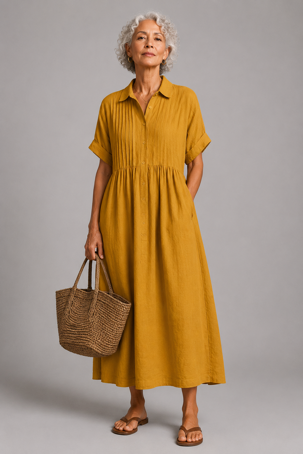 Océane | Abito estivo maxi blu
