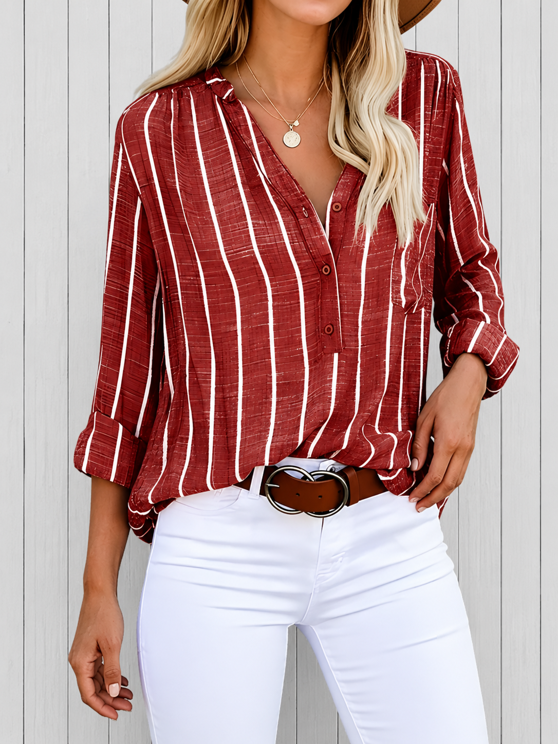 Lilac™ | Blusa a righe elegante
